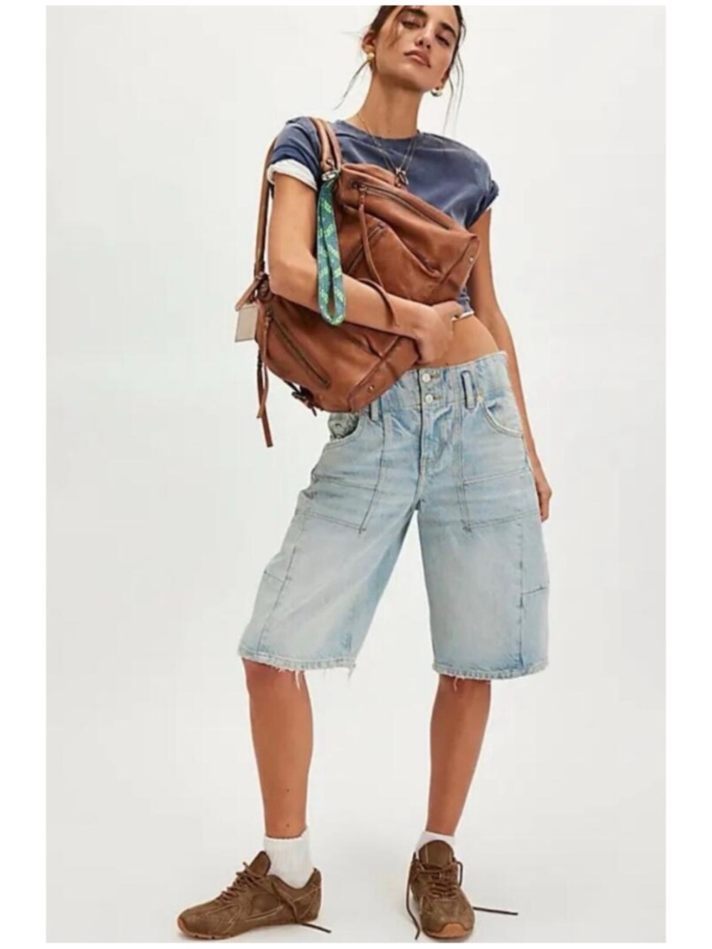 Free People We The Free Sz 30 Barrel Shorts Jorts Extreme Measures High Rise